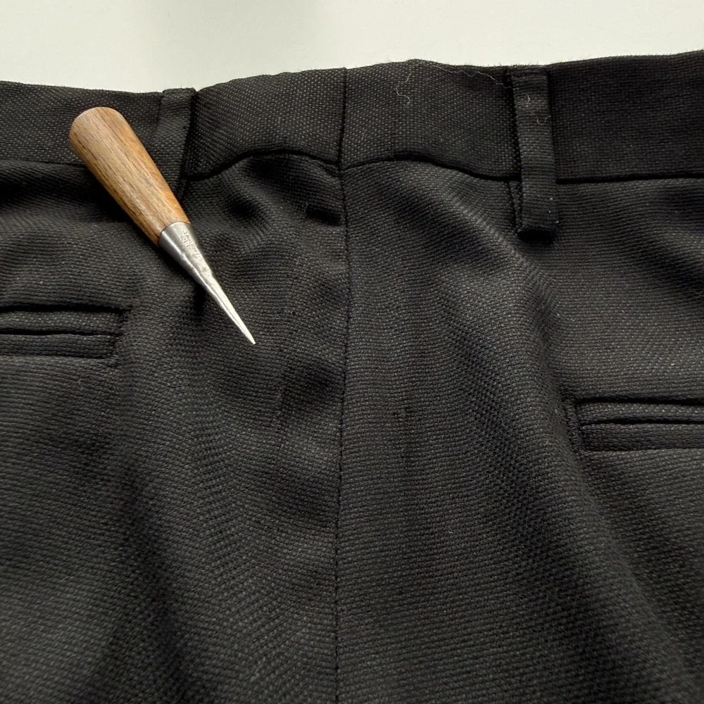 ZARA‎ Comfort Suit Pants Slim Dress Trousers Mens 30 Black Classic
